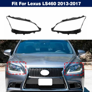 1 Pair Headlight Clear Lens Cover Housing + Sealant For Lexus LS460 2013-2017 - Picture 1 of 13