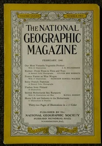 National Geographic magazine February 1940 Most Versatile Vegetable Product  - Imagen 1 de 2