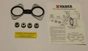 Weber 40/45 DCOE Soft Mount Kit Schwingungsdämpfer Dichtung anbau kit Youngtimer - Afbeelding 1 van 1