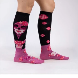 Calcetines hasta la rodilla Sock It To Me para mujer - La Calavera (Reino Unido 3-8) - Imagen 1 de 1
