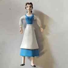 Vintage Disney Just Toys Belle Blue Dress White Apron Plastic Figure 