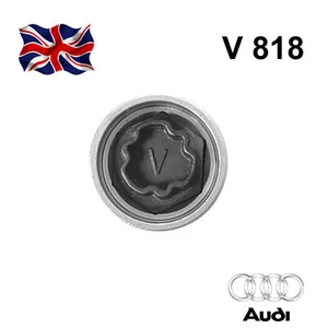 Audi Security Master Locking Wheel Nut Bolt Key 818 V 17mm Socket A6 A3 A4 A5 - Picture 1 of 1