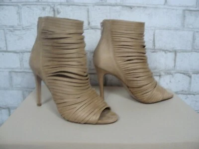 $190 BCBGeneration Elle Botines Punta abierta con tiras 6 NUEVOS B896 Foto 1 de 4