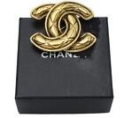 Chanel Coco Mark Matelasse Pattern Brooch Ladies' Fashion Accessories