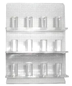STAND UP COUNTER ACRYLIC RING DISPLAY acyrlic holder NEW rings store rack JL489 - Picture 1 of 1