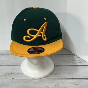 PitBull Premium Headwear Snapback Green Yellow Baseball Hat Cap- Oakland A’s MLB - Picture 1 of 12