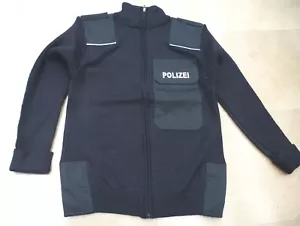 NEUE Strickjacke der POLIZEI, navyblue , mit Reflexion in Gr.: 34 - Damen - Bild 1 von 3