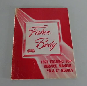 Officina Manuale Fisher Corpo Convertible Top Chevrolet / Cadillac Ecc. From - Foto 1 di 4