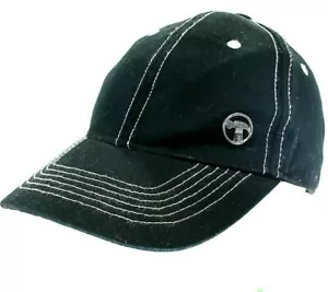BUNNINGS Hat Cap ● Black With Chrome Logo ● Adult Unisex Adjustable ● Fast Ship - Picture 1 of 5