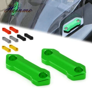 CNC Rearview Mirror Base Mount Bracket Covers For Ninj 400 2018 - 2024 - Picture 1 of 8