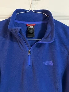 The North Face Hombres 1/4 Cremallera Manga Larga Vellón Sudadera Exterior Pullover Grande - Imagen 1 de 2
