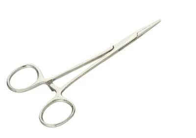 GADGETS COLLECTION 2-Pack 5" Straight Hemostat Forceps Locking Clamps Stainless Steel Surgical Tool