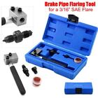 Brake Pipe Flaring Tool 3/16" SAE Professional Hand Held On Car Double Flare Kit