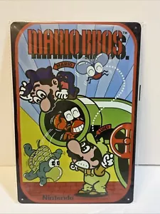 mario bros poster nintendo Atari 1983 Vintage Style Blechschild Poster Spielzimmer - Bild 1 von 1