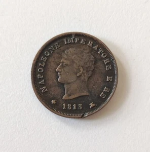 ITALIE - ROYAUME D'ITALIE - Monnaie 3 Centesimi NAPOLEON 1813 M - Picture 1 of 2