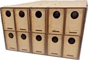 Lok Aufbewahrungsbox OO/HO | 10 Schubladen | Eisenbahn Lok Aufbewahrungsschrank - Bild 1 von 12