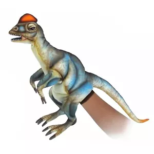 Hansa Dilophosaurus Dinosaur Puppet Animal Soft Plush Toy 50cm **FREE DELIVERY** - Picture 1 of 3