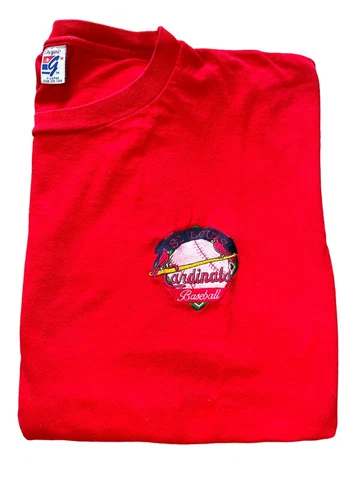 Vintage 1990s St.Louis Cardinals The Game Red Men's T-Shirt Size Large Cover