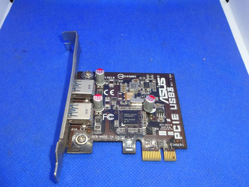 ASUS PCI-EXPRESS USB3  3.0 USB  KARTE  2-PORT PCI-e  #GK1907 - Bild 1 von 3