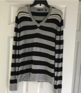 Men's Murano Liquid Luxury V-Neck Sweater with  Silk Cashmere Blend Size S - Picture 1 of 6