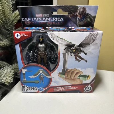 Figura Capitán América Brave New World Falcon Flight Control Epic Hero Series 4" Foto 1 de 2
