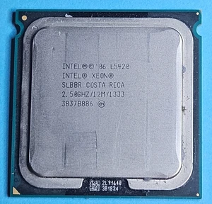 PROCESSEUR QUAD CORE INTEL XEON L5420 SLBBR 2,50GHZ/12M1333 3837B886 - Photo 1/2