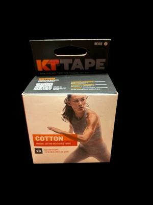 KT Tape Cotton Elastic Kinesiology Athletic Tape 1 Box  2x10” Precut Strips - Image 1 of 2