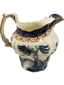Booth's Real Old Willow Pattern Gilded Ceramic Jug - Picture 1 of 6