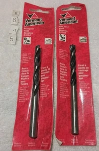 2pc VERMONT AMERICAN 14604 5/16" BRAD POINT WOOD DOWELING DRILL BIT SET - Picture 1 of 4
