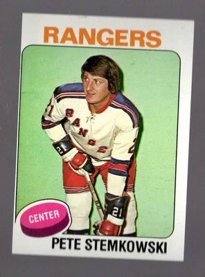1975-76 Topps Pete Stemkowski New York Rangers #303 Near Mint or Better - Image 1 of 2