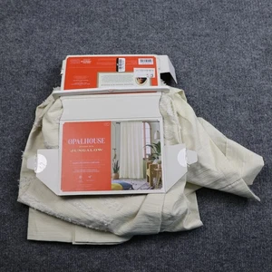 Opalhouse Jungalow Light-Filtering Curtain Ivory Sunburst Rod Pocket 50x84 - Picture 1 of 9