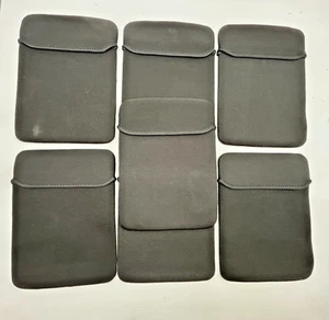 Universal Black Neoprene Device Pouch Sleeve Lot 7 Pack Hard Disk Case  C20 G699 - Picture 1 of 15