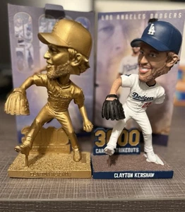 Clayton Kershaw 3000 Strikeouts Bobblehead Dodgers 9/20/25 GOLD & Standard READ - Picture 1 of 6
