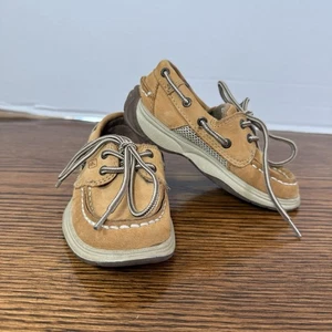 Boys Sperry Intrepid Cigar Brown Size 9.5 M Youth Top Sider Boat Shoes Preppy - Picture 1 of 9