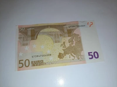 RARE UNCIRCULATED 50 EURO ITALY BANK NOTE - 1st SERIES - Image 1 of 4