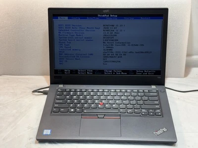 Lenovo ThinkPad T480  Intel core i5-8350U @1.70GHz 16GB Laptop Computer No hdd - Image 1 of 2