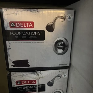 Delta Foundations B112900C Shower only Chrome Faucet with mixing valve NEW - Picture 1 of 1