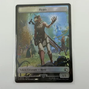 Hero 0002 Food Gettone Doppio Lato Final Fantasy Foil MTG NM/M - Foto 1 di 2