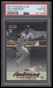 2017 Stadium Club #SCC-86 Tim Anderson Gold Foil PSA 10 - Picture 1 of 2