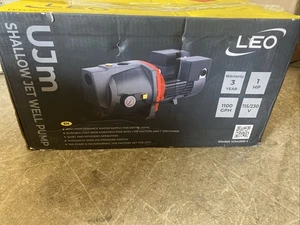 Leo 1 HP 115/230-Volt Cast Iron Shallow Well Jet Pump SJC100-1 - Picture 1 of 7