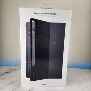 Samsung Book Cover Keyboard for Galaxy Tab S9+/S9+5G/F9FE+/F9FE+5G- Black - Picture 1 of 3