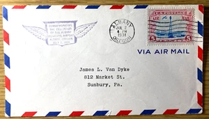 1931 ALBANY OREGON MUNICIPAL AIRPORT vtg dedication envelope 5¢ AIR MAIL STAMP - Picture 1 of 4