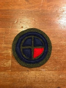 Parche Ejército de los Estados Unidos Primera Guerra Mundial parche 35ª División lana AEF - Imagen 1 de 1