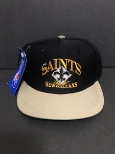 Vintage 90’s New Orleans Saints SnapBack Hat NFL Youth Toddler Deadstock W Tag - Picture 1 of 6