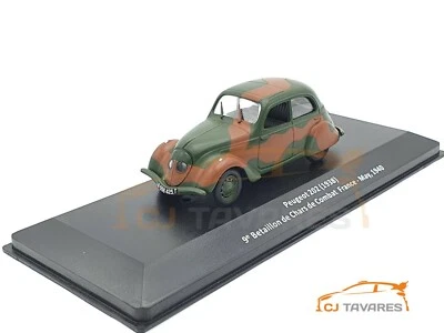 ALTAYA PEUGEOT 202 9th BETAILLON DE TANKS DE COMBAT FRANCE 1940 MILITARY CAR ... - Image 1 of 3