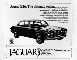 Jaguar XJ6 1972 ""The Ultimate Sedan"" anuncio original - Imagen 1 de 1