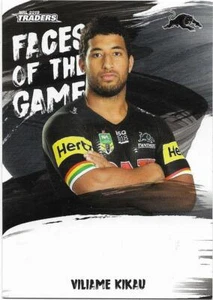 2019 Nrl Traders Faces of the Game (FG43) Viliame KIKAU Panthers - Picture 1 of 1