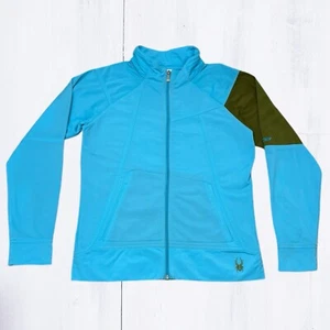 NWT Spyder Kids Size XL Jacket Blue Lightweight Sweater Zip Up Pockets - Picture 1 of 5