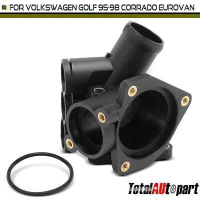 Termostato de refrigerante del motor carcasa salida de agua para Volkswagen EuroVan Golf superior Foto 1 de 4