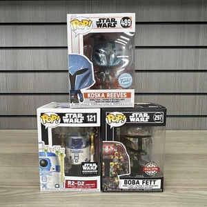 3 SPECIAL EDITION EXCLUSIVE STAR WARS FUNKO POP! TOYS 297 121 489 R2-D2 KOSKA - Picture 1 of 21